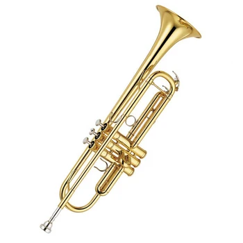 Начинаещ тромпет Bb тромпет B плосък месинг посребрен професионален тромпет музикални инструменти с кожен калъф