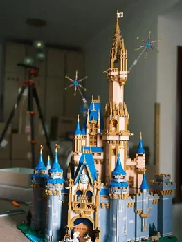 нов 4837Pcs Принцеса замък тухли 43222 строителни блокове празнуват 100 години замък играчка за деца рожден ден коледен подарък