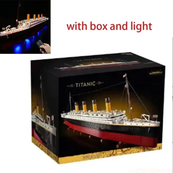 Нов 9090Pcs филм Титаник голям круизен кораб кораб модел строителни блокове тухли направи си сам играчки деца момчета подарък съвместим с 10294
