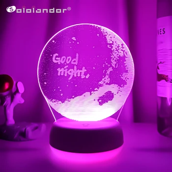Нов Лека нощ писма Уникална бебешка нощна светлина за декорация на дома USB лампа с батерии Идеи за магазин за подаръци Дропшипинг артикул