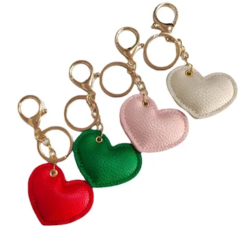 Нов малък любовен кожен ключодържател Всички атрибути за съвпадение Creative Bag Bag Ornaments висулка