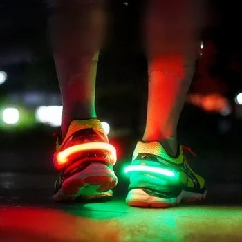 нов продукт Светеща обувка клип светлина мигаща обувка клип открит спортни предупредителна светлина нощно бягане езда оборудване