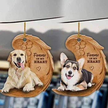 Нова мода сладко куче висулка ключодържател спящ животно чанта кола подарък орнамент Коледа сватбено тържество творчески подарък декорация