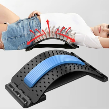 Нова носилка на гърба Устройство за облекчаване на болката в долната част на гърба 3 ниво крекер обратно масажор лумбална подкрепа гръбначния стълб съвет за херния диск
