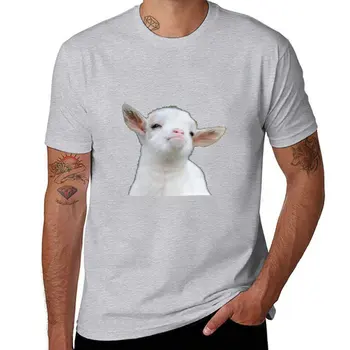 Нова сладка бебешка коза тениска графика тениска реколта дрехи момчета животински печат риза Мъжка памучна тениска