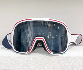 Нови ски очила UV400 Ветроупорни и прахоустойчиви очила Луксозни бели ски очила за мъже и жени