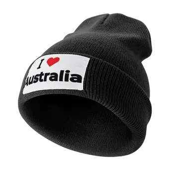 Обичам Австралия Плетена шапка чай шапки туризъм шапка луксозна шапка за жени Мъжки