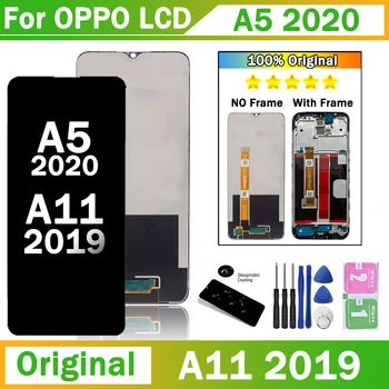 оригинал за Oppo A5 (2020) LCD CPH1931 дисплей екран сензорен панел дигитайзер замяна за Oppo A11 2019 LCD PCHM10 части
