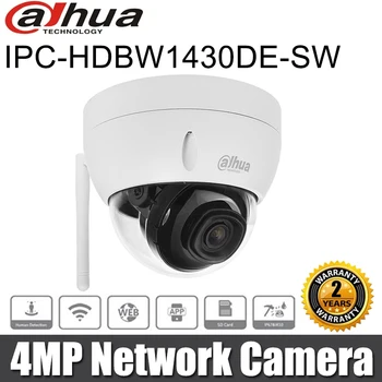 Оригинален Dahua IPC-HDBW1430DE-SW 4MP IR фиксиран-фокусен Wi-Fi куполна мрежова камера за сигурност IP камера IK10 IP67 вграден IR LED H.265