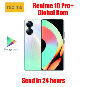 Оригинален глобален ROM Realme 10 Pro Plus + 5G мобилен телефон MTK Dimensity1080 6.7inch 108MP камера NFC 5000mAh 67W Super Charge