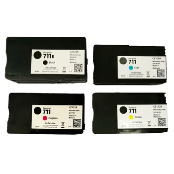 Оригинален нов 711 711XL касета с мастило Съвместим за HP T520 T120 T130 T530 Принтер с изтекъл срок на годност