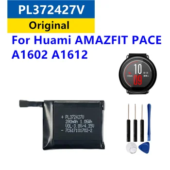 Оригинална нова PL372427V 280mAh батерия за Huami AMAZFIT PACE A1602 A1612 Sports Smart Watch Ремонт акумулаторни батерии