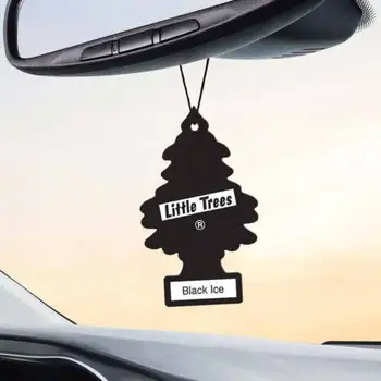  Освежител за въздух Малки дървета Черен лед камион Такси Домашен офис Освежител за кола Освежаване Little T камион Такси Начало 1бр