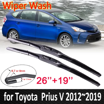 Острие за чистачки за автомобили за Toyota Prius V Daihatsu Mebius 2012 ~ 2019 ZVW40 Предно стъкло чистачки на предното стъкло Автомобилни стоки 2013 2014 2015