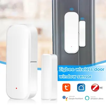 Отворени затворени детектори Smart Home App Remote Alarm Tuya Съвместим с Alexa Google Home Samrt Life Работа с Alexa Google Home