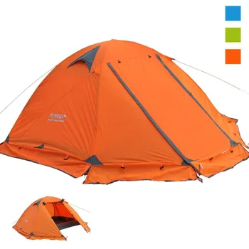Открит палатка къмпинг туризъм палатка двуслоен алуминиев полюс дъждоустойчив туристически къмпинг пътуване доставки семейство ултралек палатка
