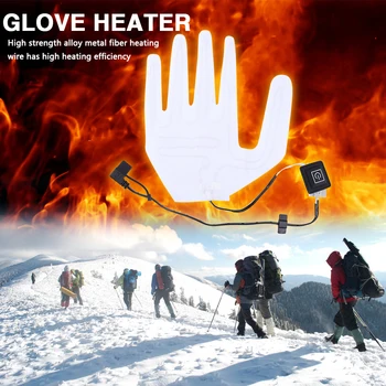Отопление подложка отопляеми ръкавици подложка Коледа подарък USB отопляеми ръкавици подложка електрически отопление филм ръкавица отопление лист за открит ски туризъм