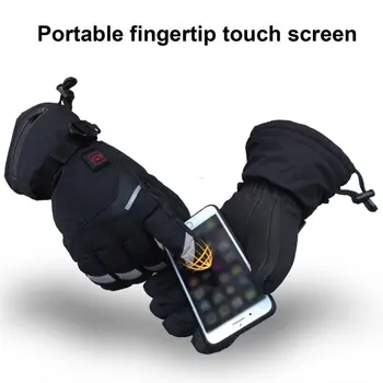Отопляеми ръкавици със сензорен екран Електрически консумативи за езда за зимата