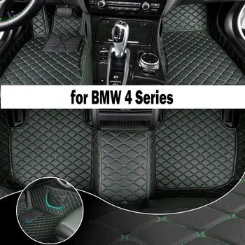Персонализирана подложка за кола за BMW Серия 4 F32 F33 F36 2013-2019 година подобрена версия Foot Coche аксесоари Килими