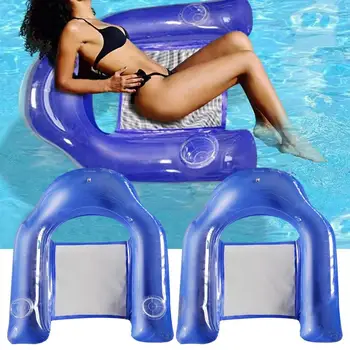 Плаващ стол басейн юфка стол мрежа плувно легло седалка вода плаващ стол надуваем басейн шезлонг за басейн парти