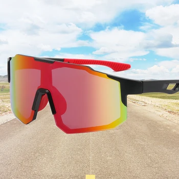 Поляризирани слънчеви очила за колоездене UV защита Ветроупорни очила за мъже Жени Поляризиран обектив Пътно каране Велосипед Спортни очила Очила