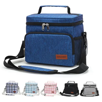 Преносима изолирана чанта за обяд Многофункционална чанта Bento Чанта с голям капацитет Охладителни чанти Чанта за пикник Bento Box Женска мъжка топла чанта