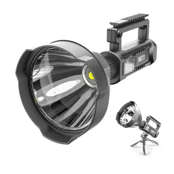 Преносими LED прожектори Фенерче Прожектор P70 лампа топчета монтиране скоба USB Chargable за експедиция приключение къмпинг