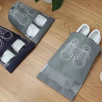 Преносими чанти за съхранение на устата на лъча Нетъкани чанти за покриване на обувки за пътуване Лесни за класифициране чанти за обувки Организатор за съхранение на обувки Прахоустойчив