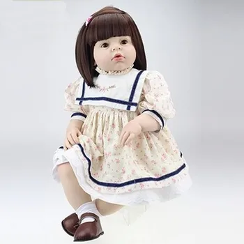 реалистичен прероден малко дете кукла мек силиконов винил истински нежно докосване 28inches