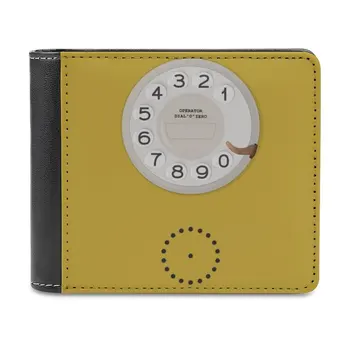 Реколта набиране телефон жълт класически стил портфейла модел портфейли мъжка мода високо качество чантата телефон покритие реколта набиране жълто