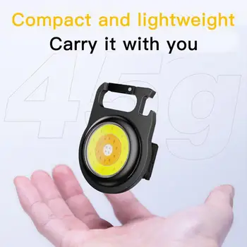 С ключодържател многофункционална аварийна лампа акумулаторна практическа външна безопасност осветление инструмент светлина туризъм преносим