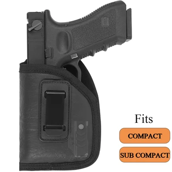 Скрита щипка за колан за носене за пистолети с лека метална щипка за задържане на талията кобур за Glock 17 19 Taurus G2C компактен