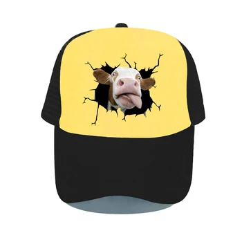 Сладък Milch крава шофьор на камион шапка млечни говеда откъснат от дупка животните Snapback капачка добитък ферма ранчо рекламирани бейзболна шапка YP093