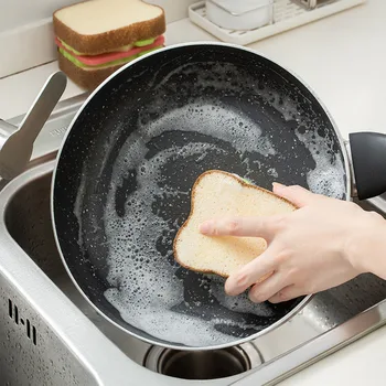 Сладък тост сандвич гъба четка за почистване Четка за миене на съдове Четка за гърне Домакински инструменти за почистване Почистващи кухненски консумативи