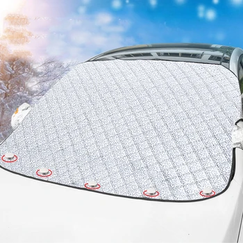 Слънцезащитен капак Сгъваем преден прозорец Слънцезащитен блокер Магнитен чадър за защита на предното стъкло Анти-UV автомобил Слънцезащитен щит Аксесоари за кола