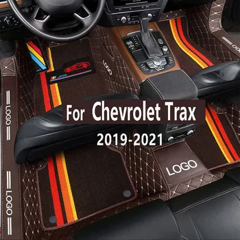 Стелки за кола за Chevrolet Trax Tracker Holden 2019 2020 2021 Килими Персонализирани аксесоари за авто интериор Предни задни странични килими