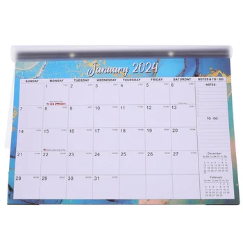 Стенен календар Ежедневна употреба Месечна нотна стая висяща проста офис консумативи 2024