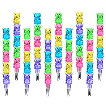 Стифиращи се моливи Стакер Размяна на моливи Пластмасови мечи моливи в подреждане на цветни моливи