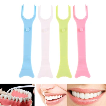 Стоматологичен конец за зъби Помощ Орална хигиена Държач за клечки за зъби Инструменти за почистване на зъби
