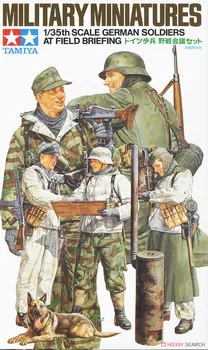 Тамия Военен модел 1/35 Германски войници на брифинг мащаб Хоби 35212