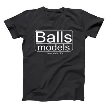 Топки Модели Ню Йорк Сити Костюм Смешни Хумор Черна мъжка тениска