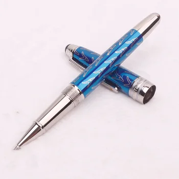 Тъмно синьо MB 145 Little Prince Rollerball Pen Луксозен метал Най-добрите писалки за писане на офис училищни пособия