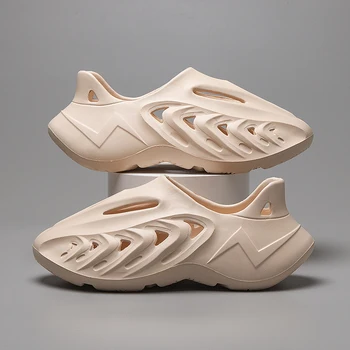 Унисекс плажни сандали Обагрени с вратовръзка дизайнерски чехли за дупки Маратонки Водни обувки EVA Жени Мъже Кухи градински обувки Slip On Foam Runner
