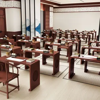 Учениците учат Xi китайска култура бюро, антични калиграфия, калиграфия маса, китайски Go маса, чай изкуство маса, твърди wo