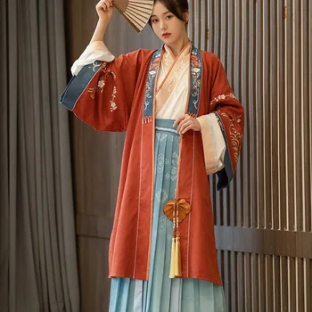 Ханфу рокля Дамски китайски стил Традиционен народен ориенталски Древен Династия Сонг Рокли Косплей костюми Костюм за дрехи 12921