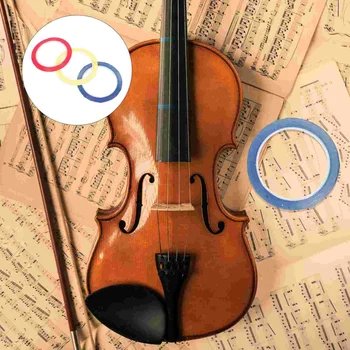 Цветна цигулка лента Fretboard стикери: 3pcs цигулка пръсти лента струнни инструмент начинаещи консумативи за Fretboard бележка
