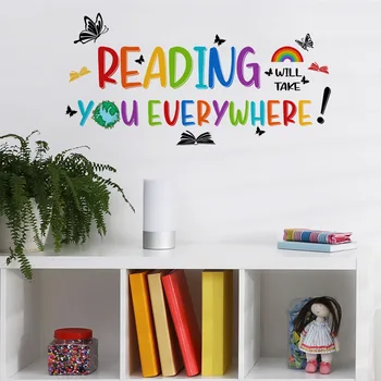 Цвят цитат стена стикер мотивационна фраза детска стая декорация класна стая спалня стая за игри изкуство, дете учебна стая декор подарък