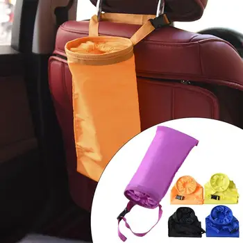  Чанта за боклук за кола Висящи джобове Автоматична водоустойчива спестяваща място вътрешна чанта за съхранение Универсална кофа за боклук за интериорен аксесоар за кола