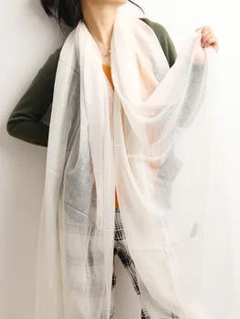 Чист кашмирен шал шал дамски пръстен шал дама зима лято през целия сезон тънка топла мека обвивка Пашмина