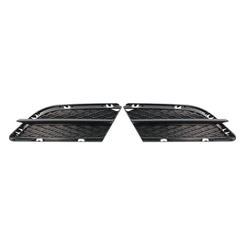 Чифт лява и дясна автомобилна предна броня Долна решетка за мъгла Mesh Grill For-BMW 335I 328I E90 E91 2009-2011